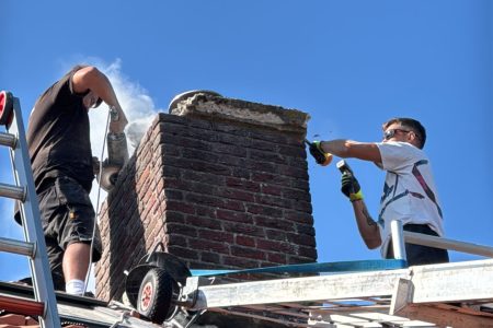 Schoorsteen renovatie - Dakdekker Middelharnis
